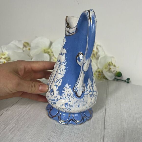 1965 Vintage Ceramic Pitcher 6.5in. - Picture 2 of 11
